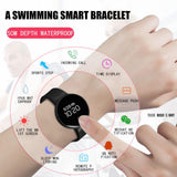 TD® Montre de sport intelligente connectée GPS bluetooth écran tactile imperméable silicone fréquence cardiaque noir podomètre