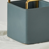 TD® Porte-stylo boîte de rangement en cuir style nordique simple maison salon pièce télécommande sac de rangement bureau porte-stylo