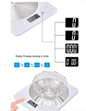 INN® 11Lb-5Kg balance de cuisine électronique numérique avec écran LCD Design mince pour la maison la cuisine cadeau de noël
