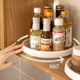 TD® Étagère pivotante multifonctionnelle de cuisine, étagère de rangement pour condiments d'angle, 25,5 cm