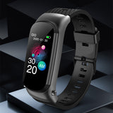 INN® Bracelet intelligent noir, appel Bluetooth, fréquence cardiaque, tension  artérielle,  podomètre,  montre  intelligente de spor