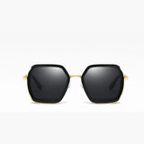 TD® Lunettes de soleil de même style pour hommes et femmes lunettes de soleil polygonales à grande monture en métal