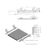 TD® Rail coulissant de tiroirs bricolage tiroir coulissement rangement meubles argentée charge pour 10 kilos dimensions de tiroirs