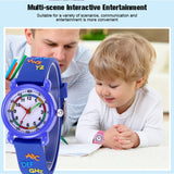 TD® Montre de dessin animé 3D pour enfants étanche lettre montre à quartz montre d'école primaire filles montre montre pour enfants