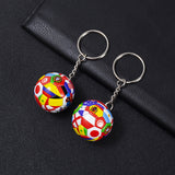 TD® Coupe d'Europe 2 porte-clés Pendentifs football Périphérique 32 équipes nationales Personnalité Créativité Fans Souvenirs Cadeau