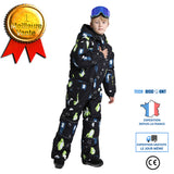 TD® Enfants garçons et filles forme animale dessin animé pingouin combinaison extérieure une pièce combinaison de ski Taille: 100cm