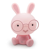TD® Mignon bébé chambre chevet USB lampe lapin veilleuse LED lampe de nuit cadeau de noël chevet décor enfants lunettes lapins lumiè