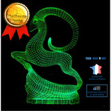 TD® Lampe optique poser décoratif tactile 7 couleurs illusion optique - modèle bouc - faible consommation câble USB ou 3 piles AAA