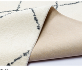 TD® Couverture de chambre à coucher de salon doux et simple de tapis de diamant noir et blanc moderne et simple