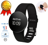 TD® Montre de sport intelligente connectée GPS bluetooth écran tactile imperméable silicone fréquence cardiaque noir podomètre