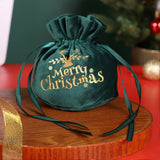 TD® Sac de pomme de Noël Sac de velours de fruits de la veille de Noël Sac de velours Emballage de cadeau de Noël 5pack