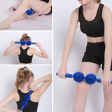 TD® Masse relaxation musculaire Yoga méridien mince mollet bâton de massage Roller double balle hérisson Fascia bâton de massage