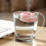 TD® Humidificateur Ultrasonique Flottant en forme de donut rose Diffuseur d'huile essentielle de parfum d'arôme Purificateur d'air