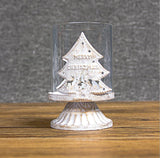 TD® Ornements de Noël style ins nordique rétro bougeoir de Noël en fer forgé creux de Noël bougeoir ornements