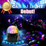 TD® Lampe lumineuse DJ néon effet luminaire soirée discothèque night club 6 couleurs ambiance commande sonore rotation 360°