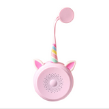 TD® Haut-parleur Bluetooth étanche de dessin animé lecteur de musique sans fil portable，Haut-parleur bluetooth mignon，Couleur: rose