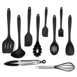 TD® 10pcs kit de outils de cuisson Ustensile de cuisine Silicone Noir Soyez le premier à donner votre avisPosez une question sur ce