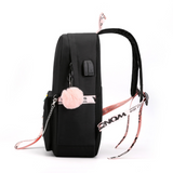 TD® Sac à dos ordinateur portable unisexe sac de voyage de randonnée avec port de chargement USB