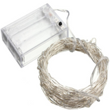 TD® Guirlande lumineuse Led avec fil de cuivre à piles 3AA petite guirlande lumineuse colo - Modèle: Warm White 5M 50LED  - MILEDCA1