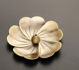 TD® Brûleur d'encens Porte-fleurs - Purificateur d'air en fleur rétro en cuivre pur