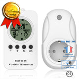 TD® Thermostat de synchronisation de prise de thermostat sans fil de chauffage de réfrigération pour ajuster le chauffage par le sol