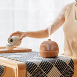 TD® Diffuseur d'arôme de grain de bois de rime ancienne charge USB humidificateur de diffuseur d'arômemuet d'huileessentielle àultra