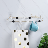 Crochets pour vêtements cintres murales  pour manteaux métal pour en rangée lettres d'amour en fer forgé nordique décoratifs
