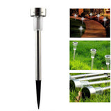 TD® 2112 Lampe solaire de paysage de pelouse en acier inoxydable (4 ensembles)