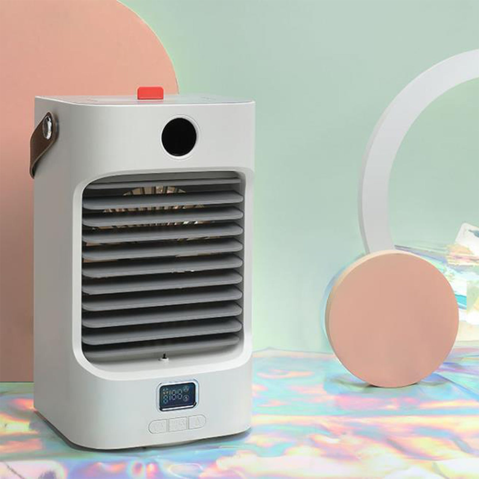 TD® Ventilateur de bureau créatif Portable Portable bureau maison multifonctionnel purifiant ventilateur de refroidissement à eau bl