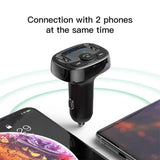 TD® Chargeur de voiture USB Allume Cigare pour téléphone mains libres Transmetteur FM Kit de voiture Bluetooth LCD Lecteur MP3