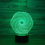 TD® #1761♥Maison Abstraite 3D Illusion Lampe Led Veilleuse 3D Graphiques Acrylique Lamparas Ambiance Lampe Nouveauté Éclairage Maiso