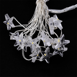 TD® Guirlande lumineuse LED impermeable en fil de cuivre d'etoile Lampe de fee de Noel Decor de fete de mariage, Blanc chaud 2 m An0
