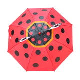 TD® parapluie mignon petite conception de coccinelle petites oreilles parapluie rouge