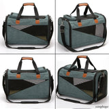 TD® Sac de Transport Respirant pour Chat Chien Moins de 5 kg Idéal pour Train Bus TGV Avion 50*28*32 cm Bonne Qualité Confort