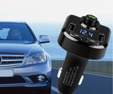 TD® Voiture allume cigare 3.6A voiture Bluetooth MP3 téléphone mains libres lecteur FM émetteur chargeur 12v prise - Type Argent