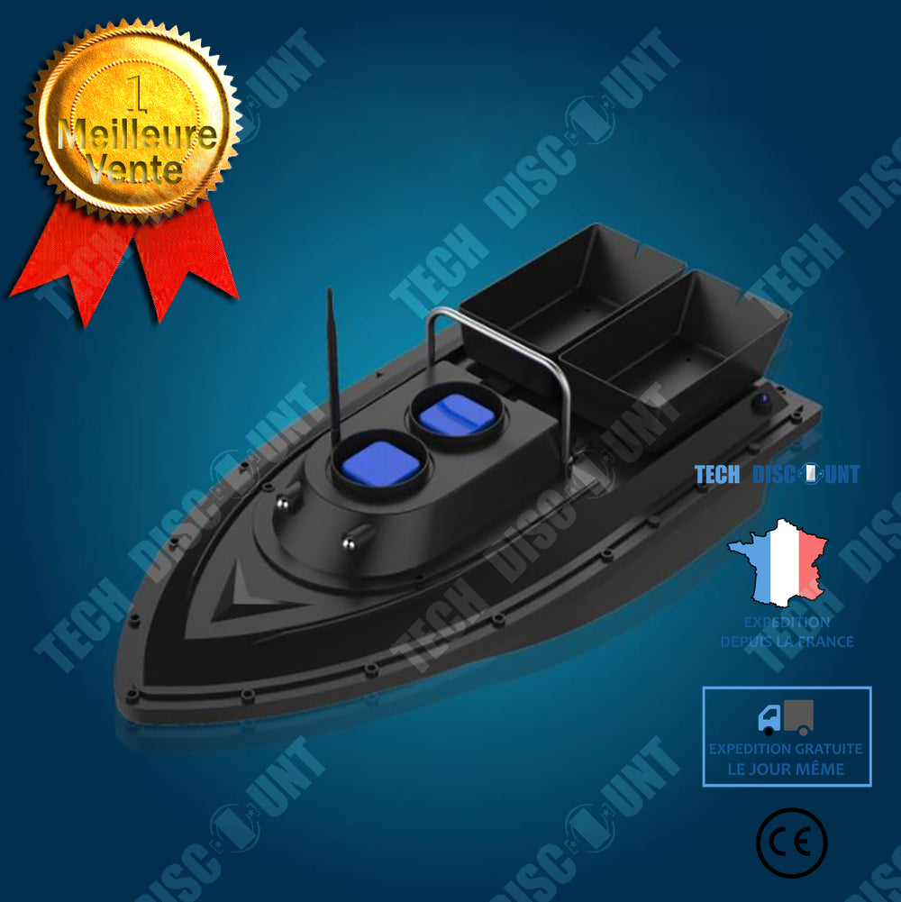 TD® Bateau d'appât de bateau d'appât longue distance à point fixe de moulage d'appât à double entrepôt à télécommande intelligente 5