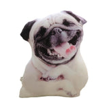 TD® Coussin chien creative en 3d-simulation chien en peluche oreiller jouet poupée-oreiller en 3D pour maison-housse de cousin déco