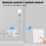 Commutateur intelligent Bluetooth commutateur de télécommande sans fil app connexion directe commutateur de télécommande vocale
