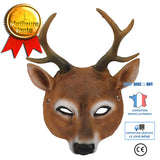 TD® Accessoires de costume de maquillage animal fête de noël décoration de visage de cerf en mousse PU