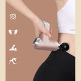 TD® Pistolet électrique pour fascia de  relaxation musculaire,  mini  pistolet de  massage  à vitesse  variable  à écran tactile LCD