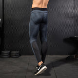 Pantalon de sport Impression 3D pour homme Entraînement de course fitness PRO Collant stretch à séchage rapide Pantalon gris