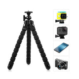 TD® Trepied caméra go pro Octopus Flexible Support Poulpe appareil photo rotatif accessoire Bluetooth fixation equipement portable