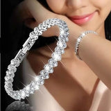 TD® Bracelet en Zircon Artificiel pour Femme Bijoux Fantaisie Charms Fantaisie Brillance Transparence Usage Quotidien ou Occasionnel