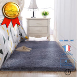 TD® Tapis nordique épais long tapis de laine mignonne couverture de chevet de chambre à coucher complète moderne 120 cm * 160 cm