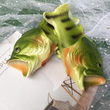 TD® Pantoufles de poisson de plage Pantoufles créatives drôles en forme de poisson Couple hommes et femmes pantoufles de plage