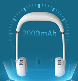 INN® Ventilateur cou suspendu paresseux cou suspendu ventilateur sans feuilles Mini étudiant Portable extérieur ventilateur électriq