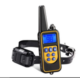 TD® Collier de dressage pour chien Collier d'entraînement à distance 800 mètres Rechargeable 100% Imperméable pour deux chiens