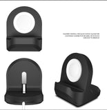 TD® Compatible avec apple watch1/2/3/4/5/6 générations Apple watch base iwatch support de charge en silicone style simple