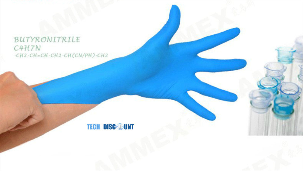 TD® gants jetables toilette latex s grande taille menage nettoyage de toilette xl vaisselle enfant lot bleu m resistant femme homme