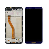 TD® Convient pour l'assemblage LCD à écran tactile de l'écran du téléphone portable Honor V10 avec cadre LCD bleu